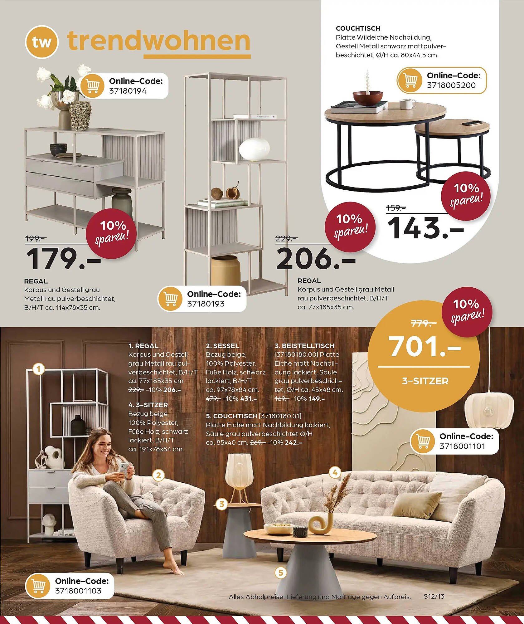 Trends Möbel Prospekt (2025-12-22 - 2026-01-02)