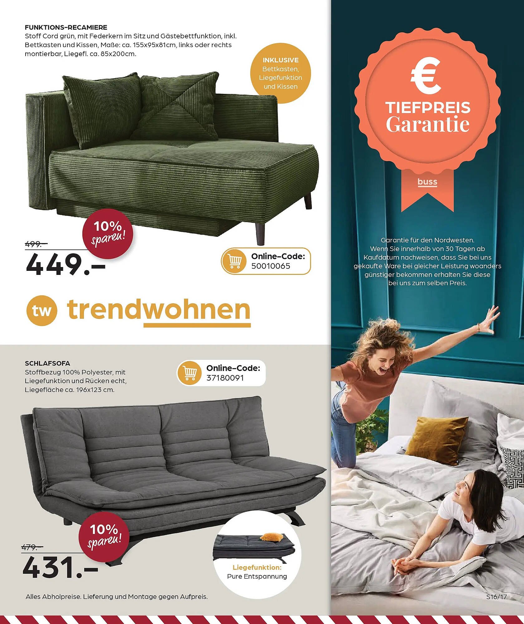 Trends Möbel Prospekt (2025-12-22 - 2026-01-02)