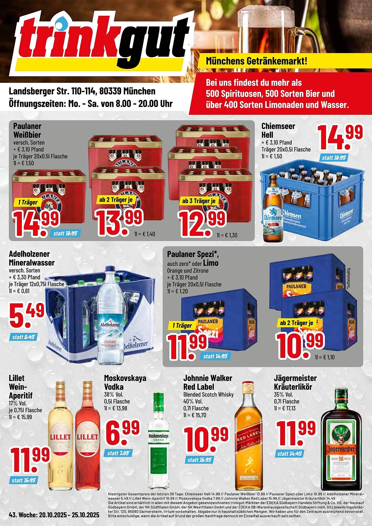 Trinkgut Prospekt (2025-10-20 - 2025-10-25) | 1