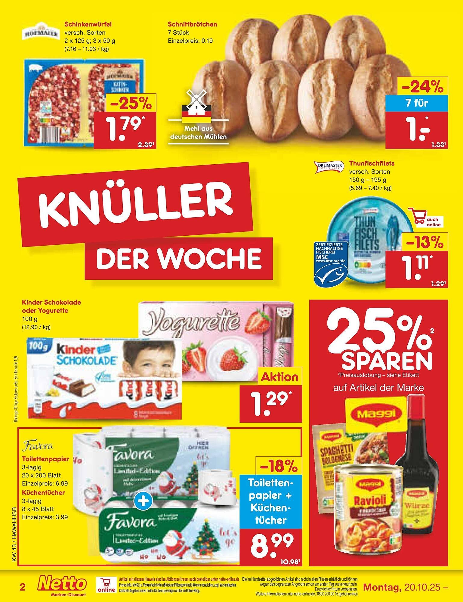 Netto Marken-Discount Prospekt (2025-10-20 - 2025-10-25) | 2