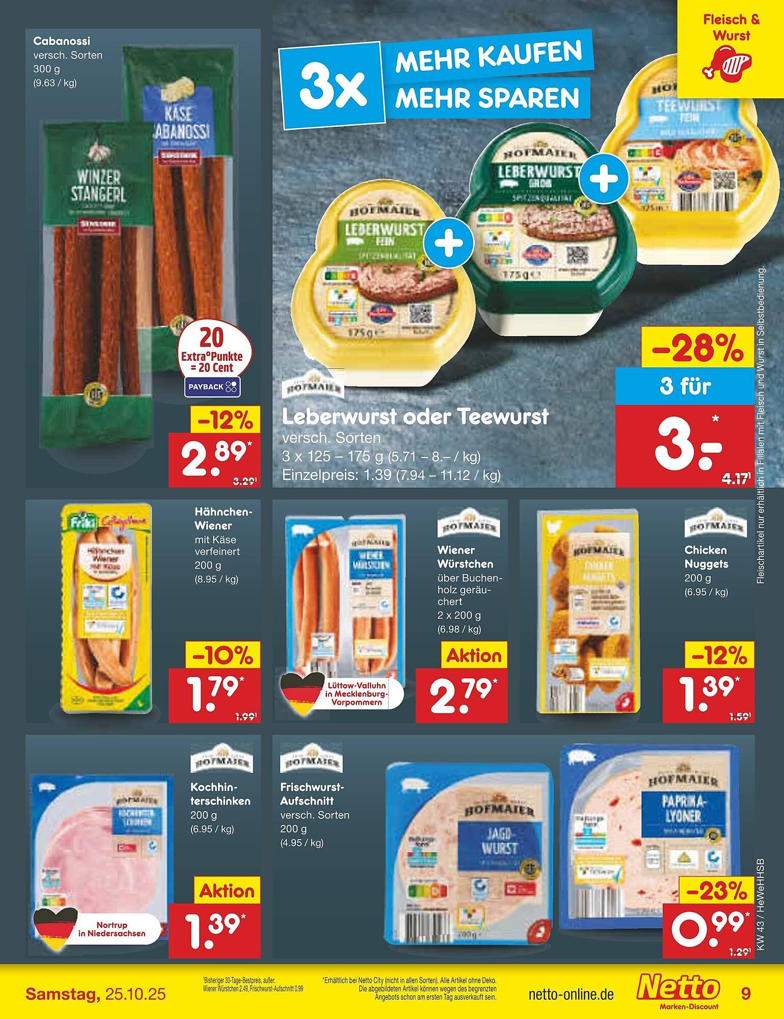 Netto Marken-Discount Prospekt (2025-10-20 - 2025-10-25) | 9