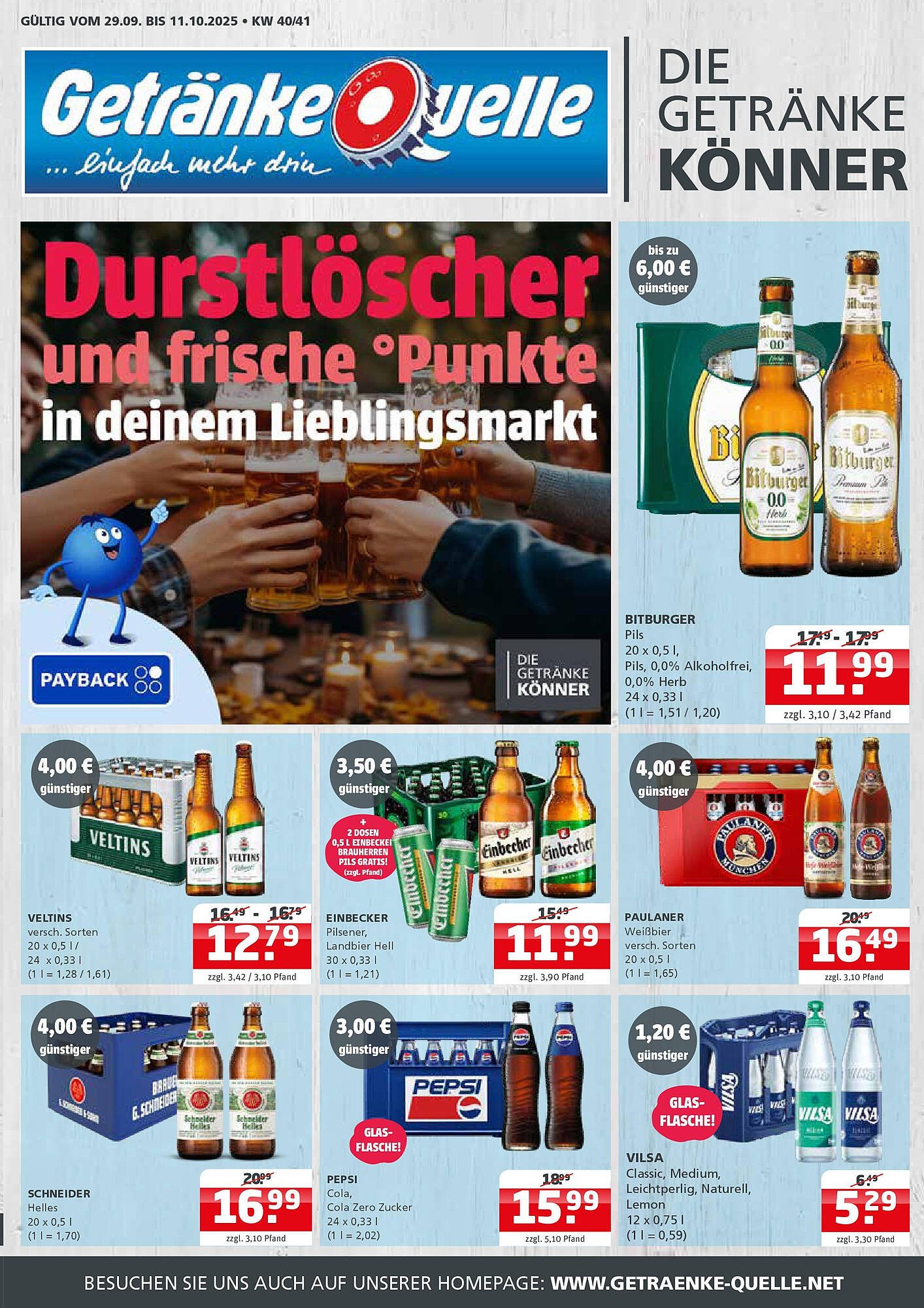 Getränke Quelle Prospekt (2025-09-28 - 2025-10-11) | 1