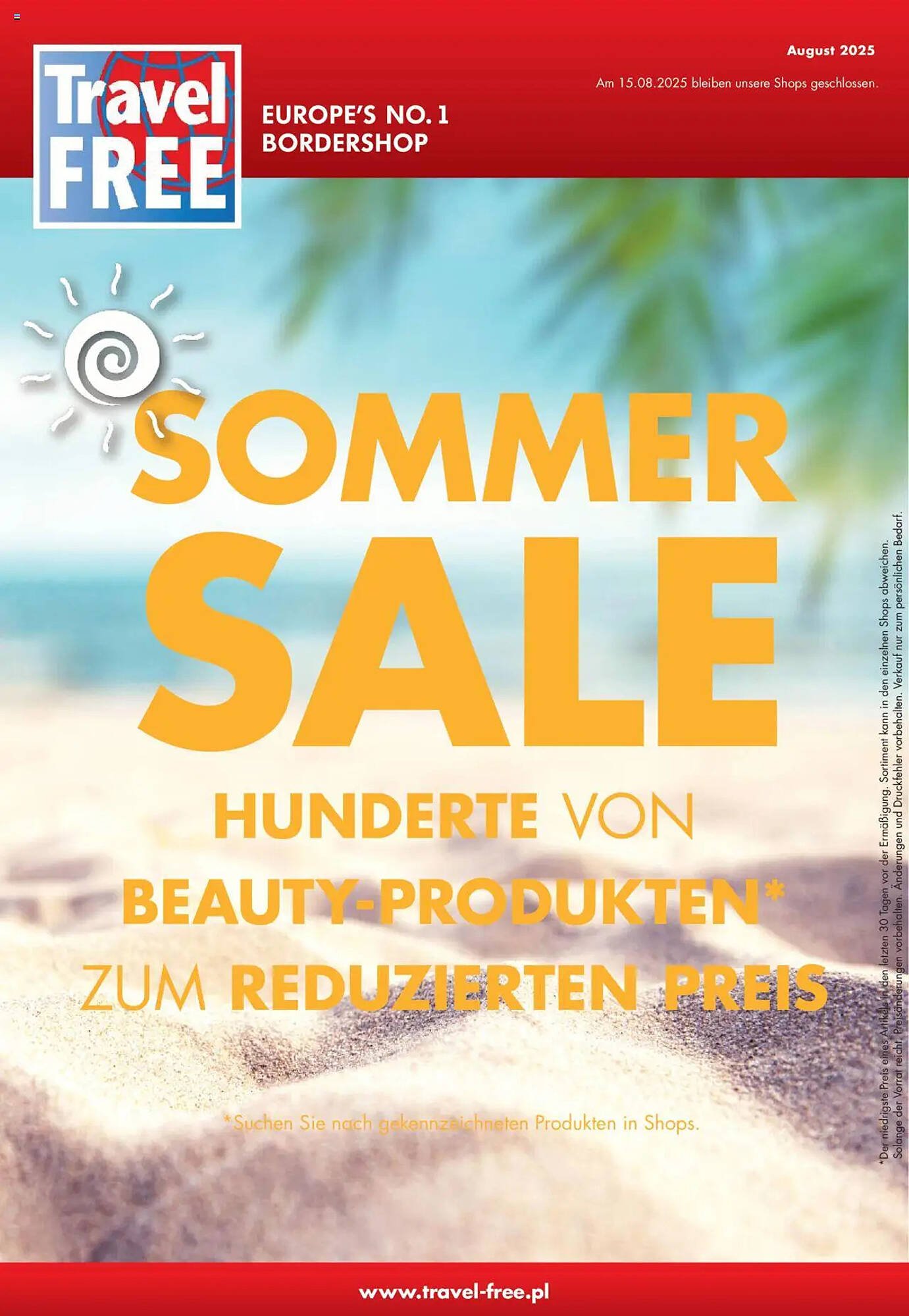 Travel Free Prospekt (2025-08-01 - 2025-08-31) | 1