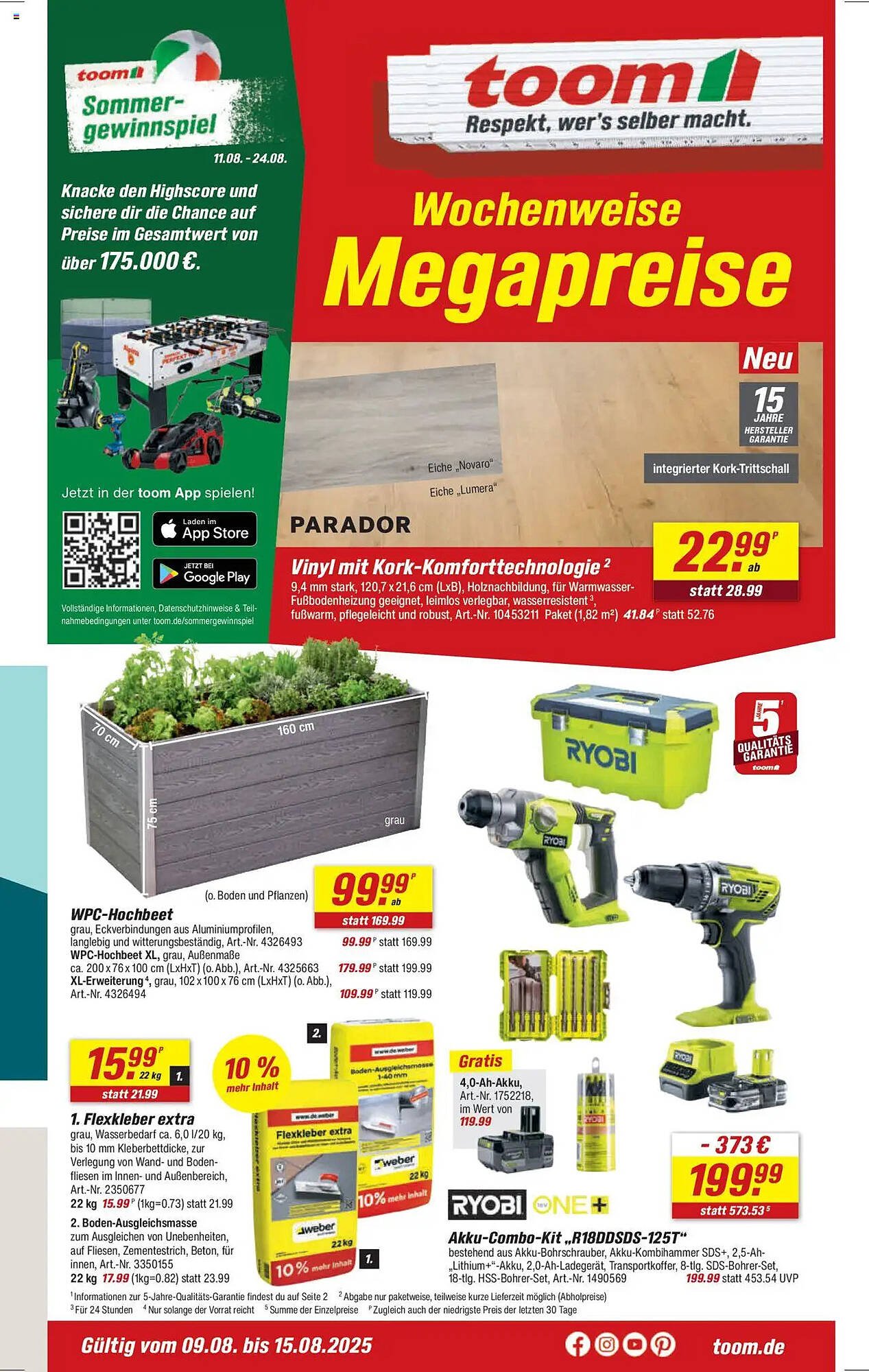 toom Baumarkt Prospekt (2025-08-11 - 2025-08-24) | 1