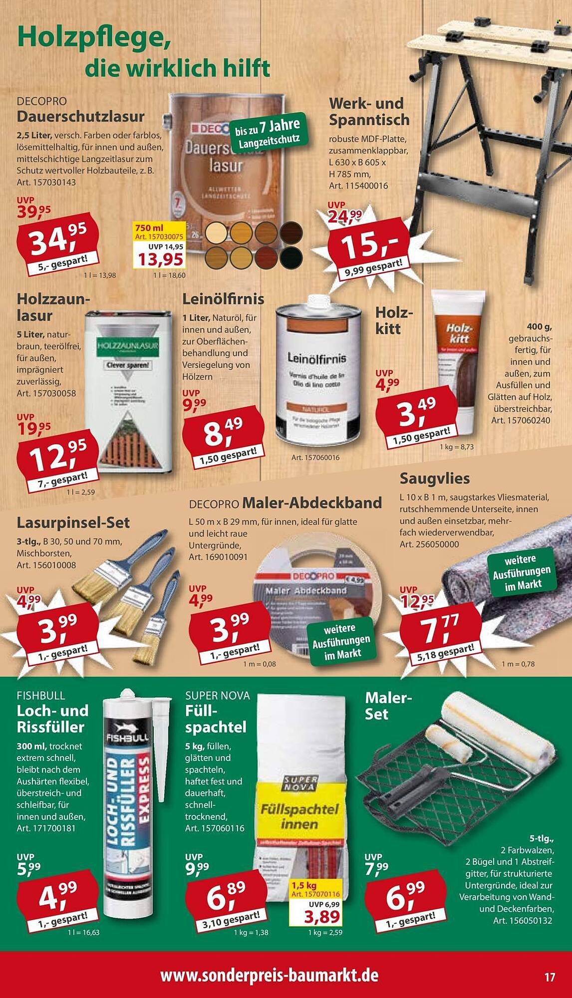 Sonderpreis Baumarkt Prospekt