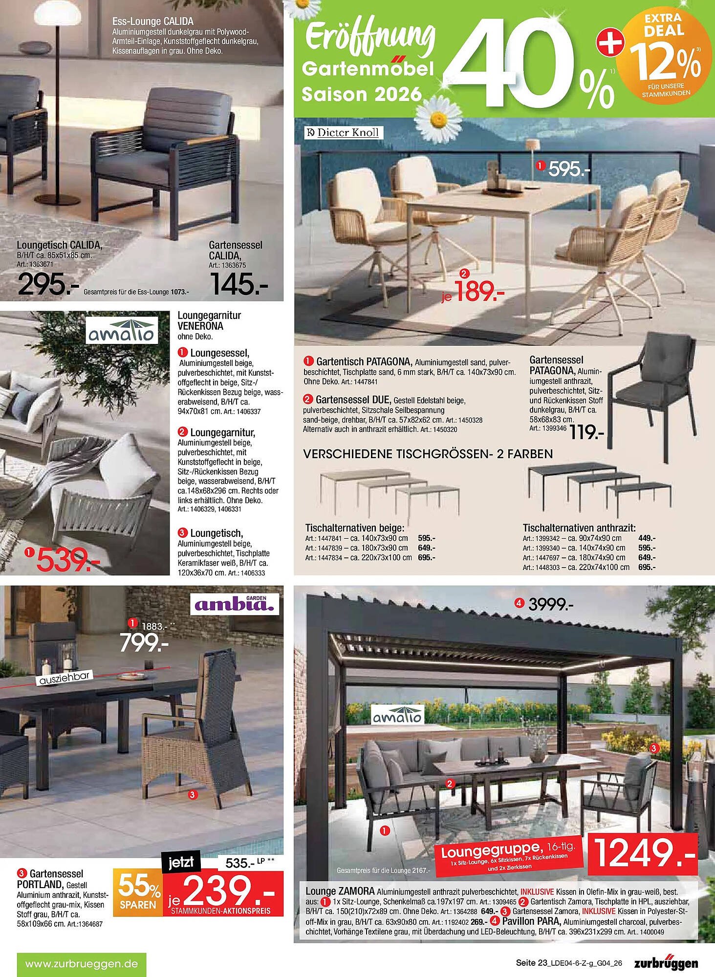 Zurbrüggen Prospekt