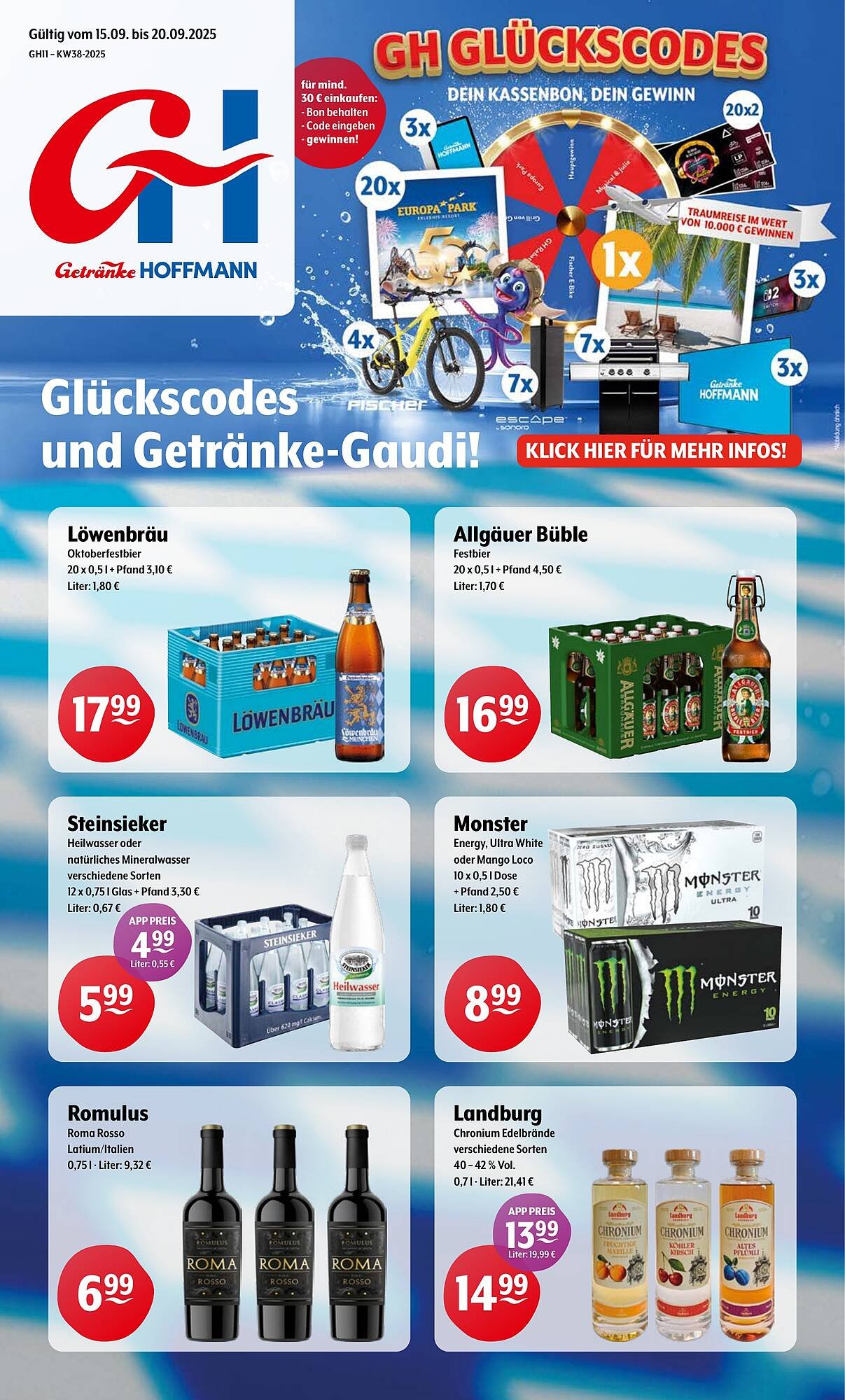 Getränke Hoffmann Prospekt (2025-09-15 - 2025-09-20) | 1