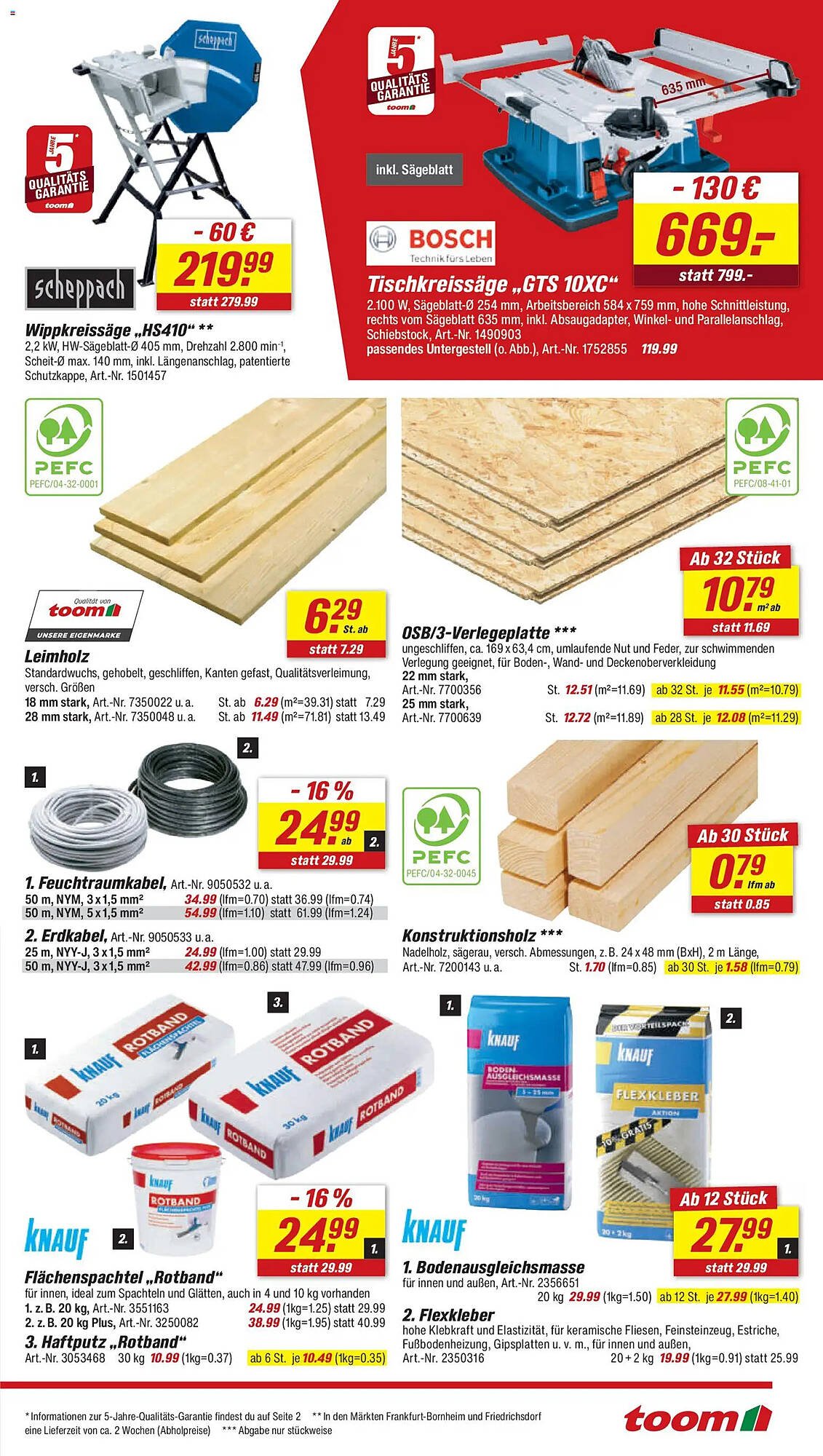 Toom Baumarkt Prospekt