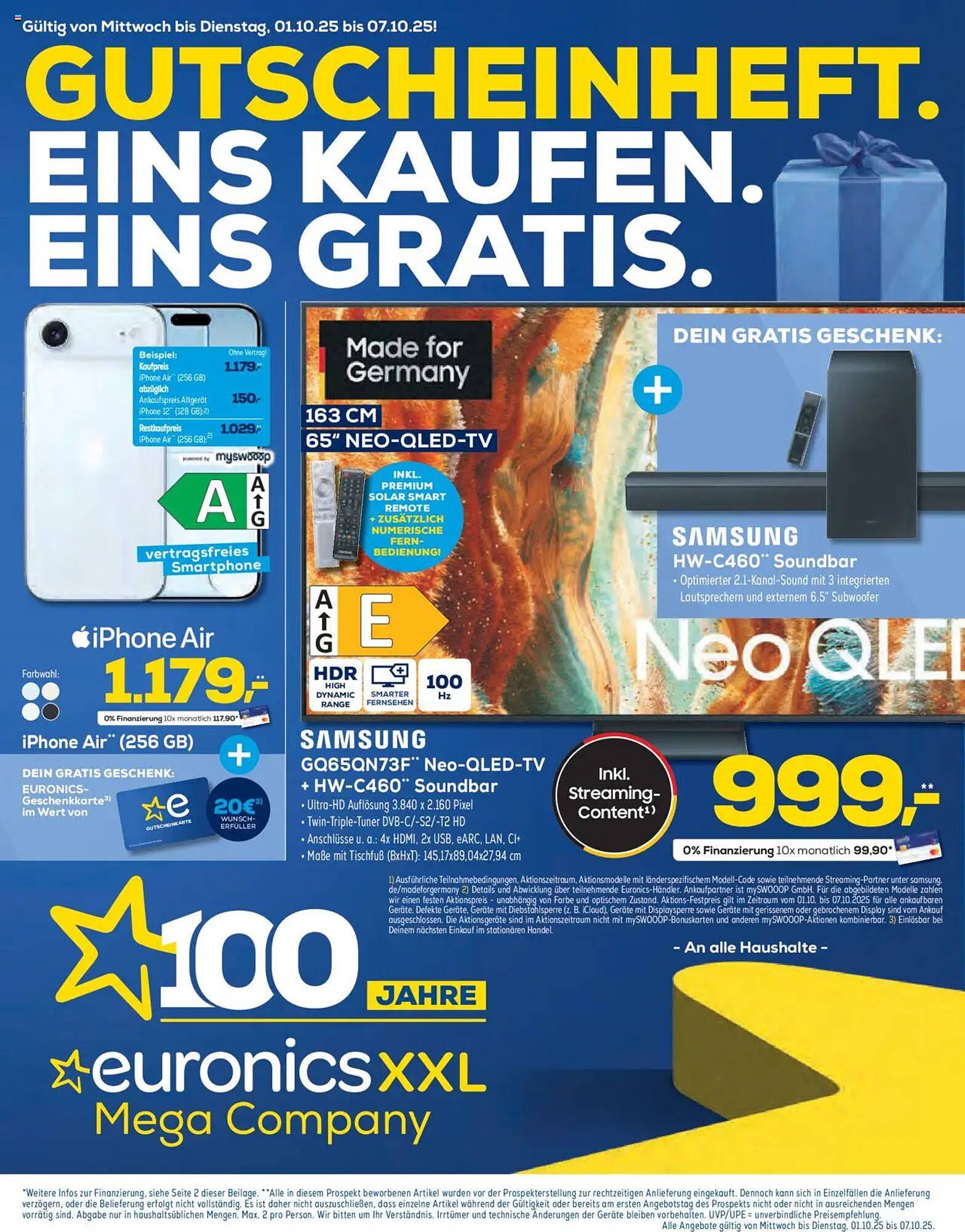 Euronics Prospekt (2025-10-01 - 2025-10-07) | 1