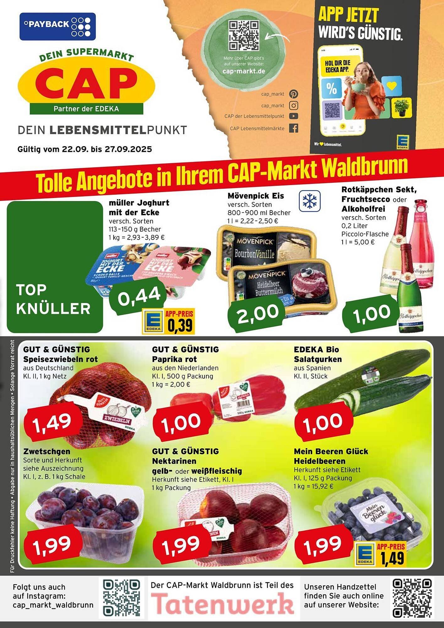 CAP Markt Prospekt (2025-09-22 - 2025-09-27) | 1