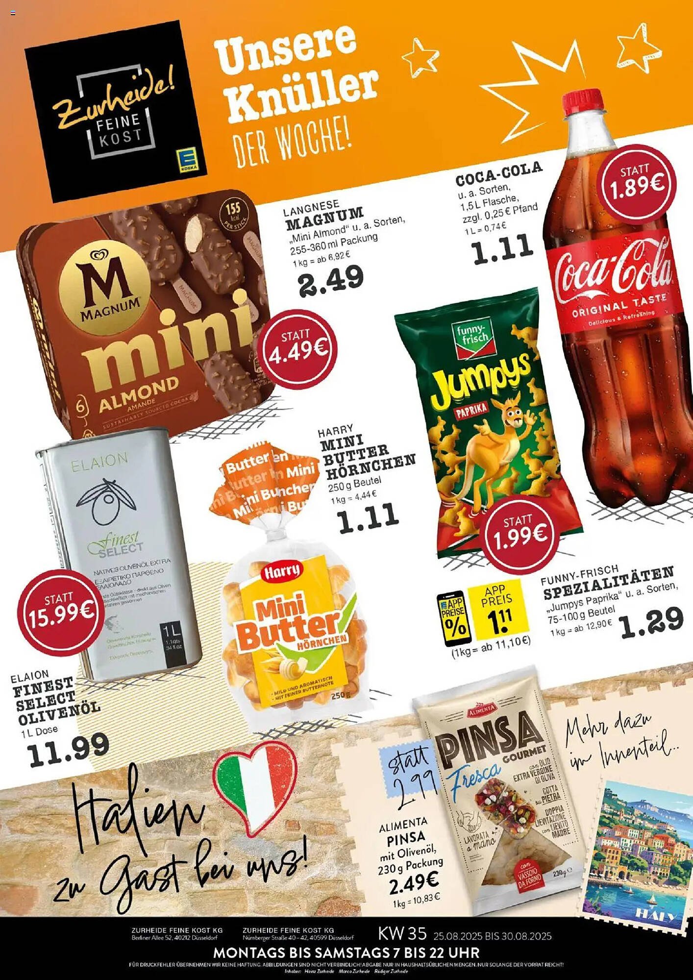 Edeka Zurheide Prospekt (2025-08-25 - 2025-08-30) | 1