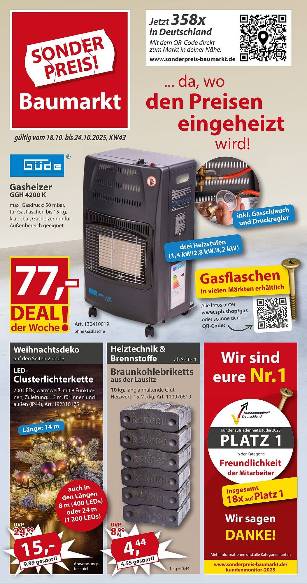 Sonderpreis Baumarkt Prospekt (2025-10-18 - 2025-10-24) | 1