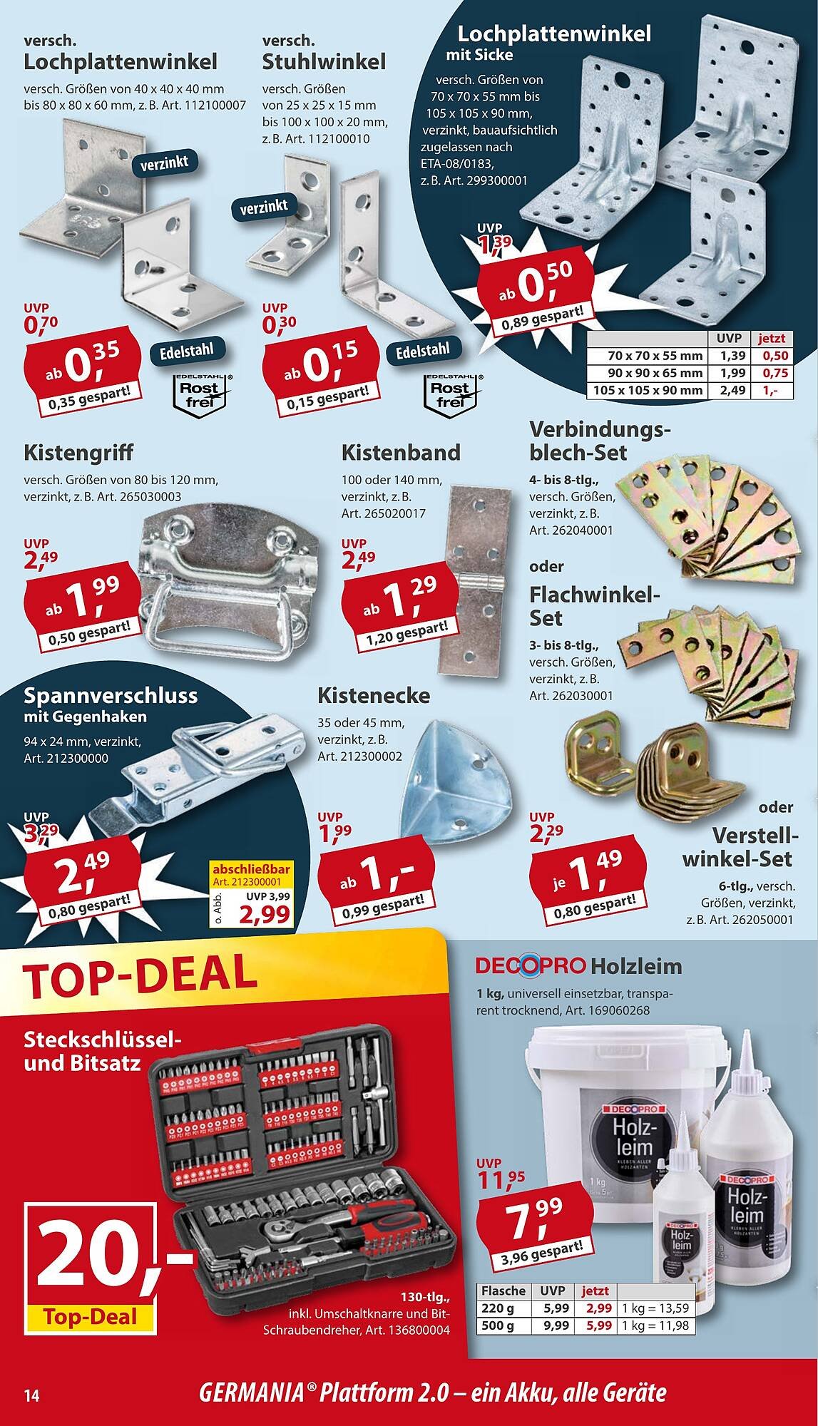 Sonderpreis Baumarkt Prospekt (2025-10-18 - 2025-10-24) | 14