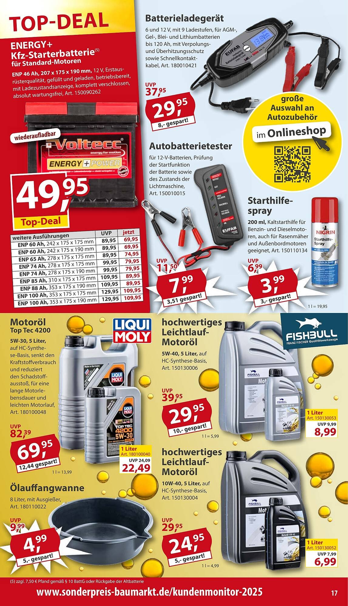 Sonderpreis Baumarkt Prospekt (2025-10-18 - 2025-10-24) | 17