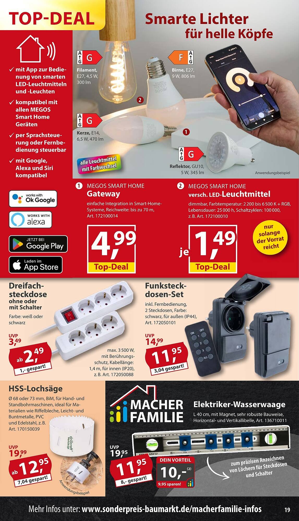 Sonderpreis Baumarkt Prospekt (2025-10-18 - 2025-10-24) | 19