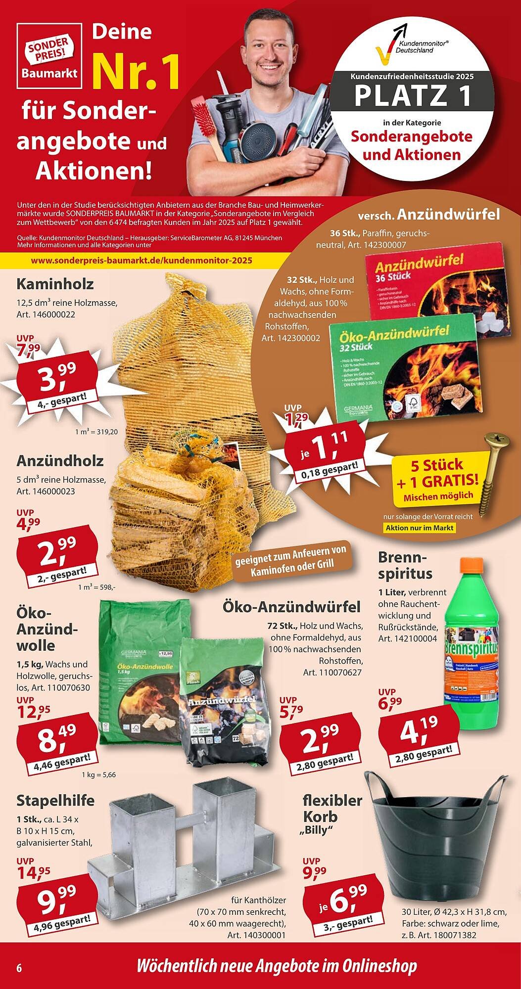 Sonderpreis Baumarkt Prospekt (2025-10-18 - 2025-10-24) | 6