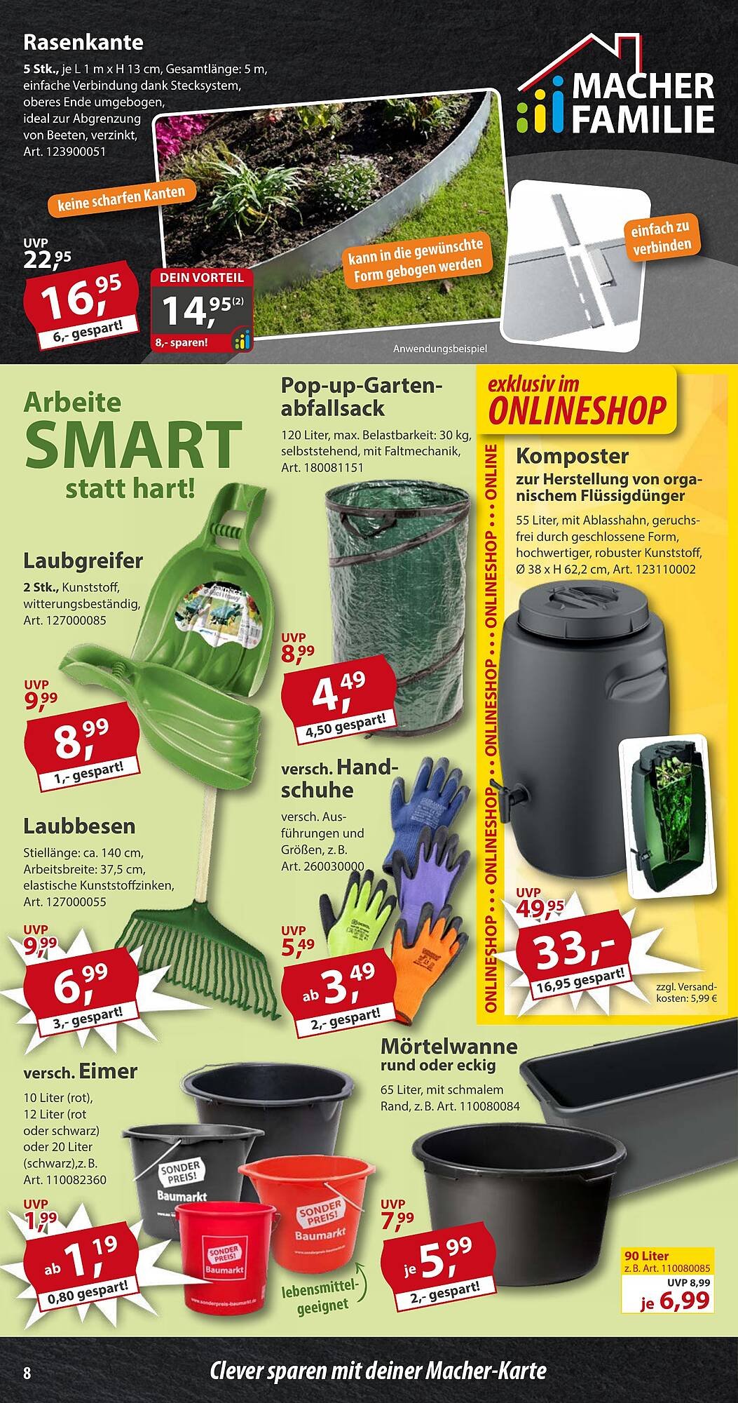 Sonderpreis Baumarkt Prospekt (2025-10-18 - 2025-10-24) | 8