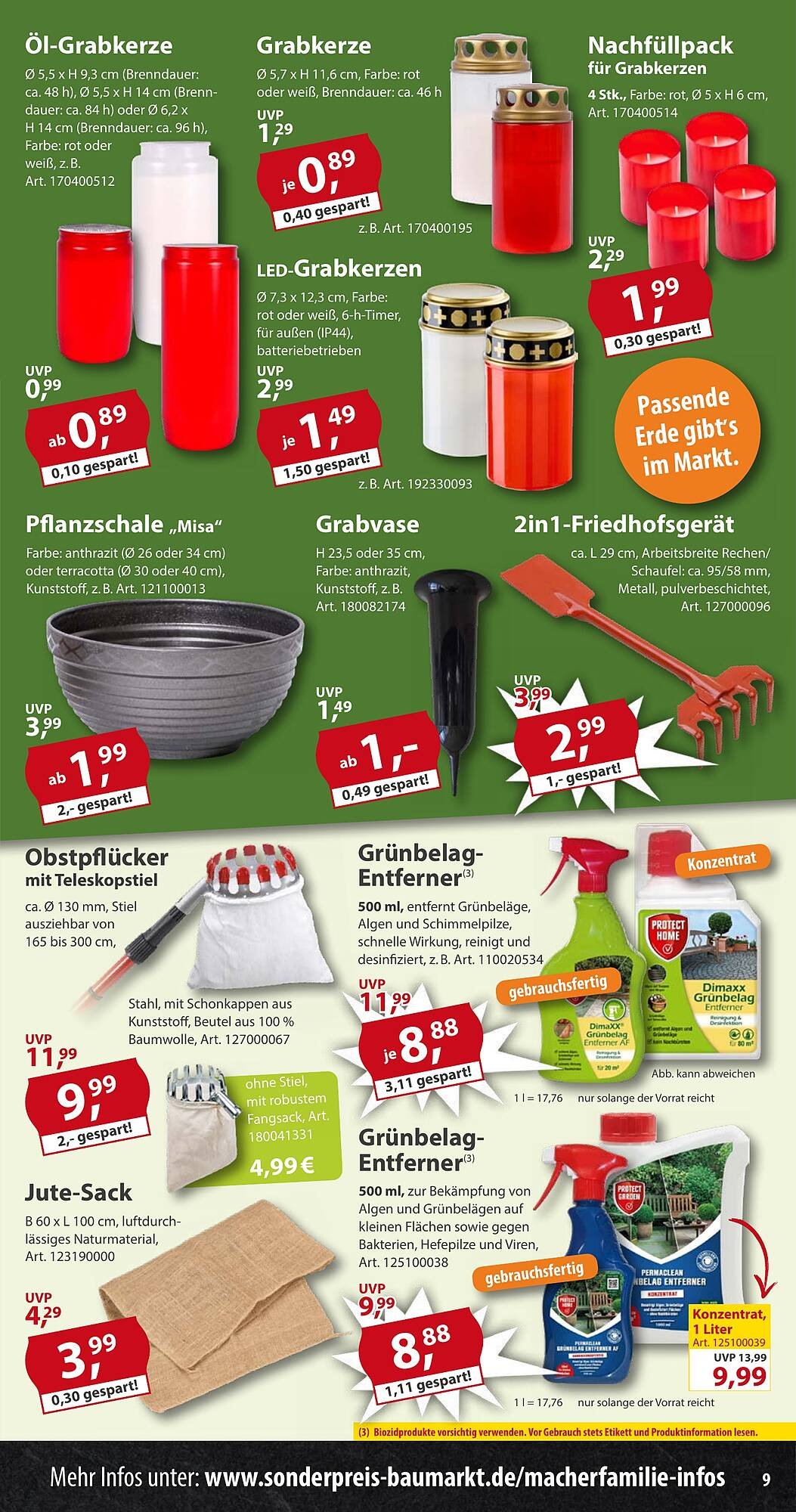 Sonderpreis Baumarkt Prospekt (2025-10-18 - 2025-10-24) | 9