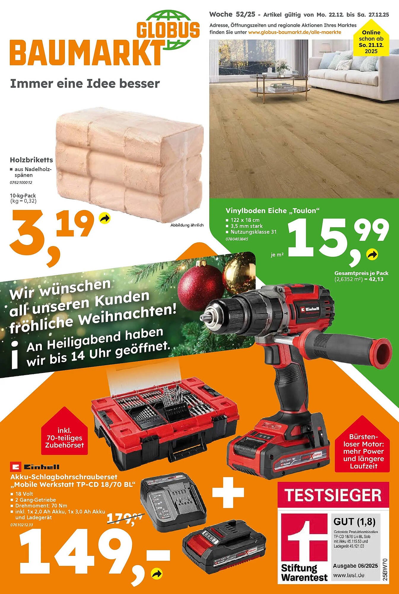 Globus Baumarkt Prospekt (2025-12-21 - 2025-12-27)