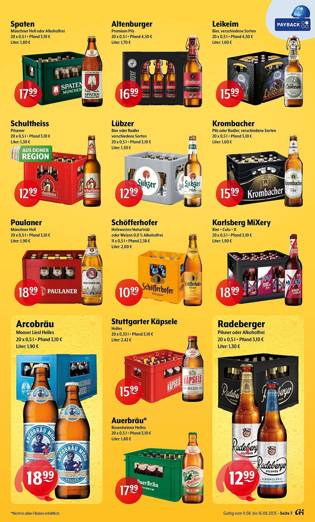 Trink und Spare Prospekt (2025-08-11 - 2025-08-16) | 7