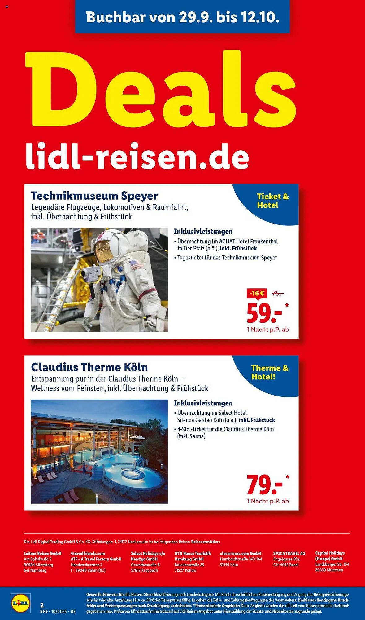Lidl Reisen Prospekt (2025-09-26 - 2025-10-31) | 2