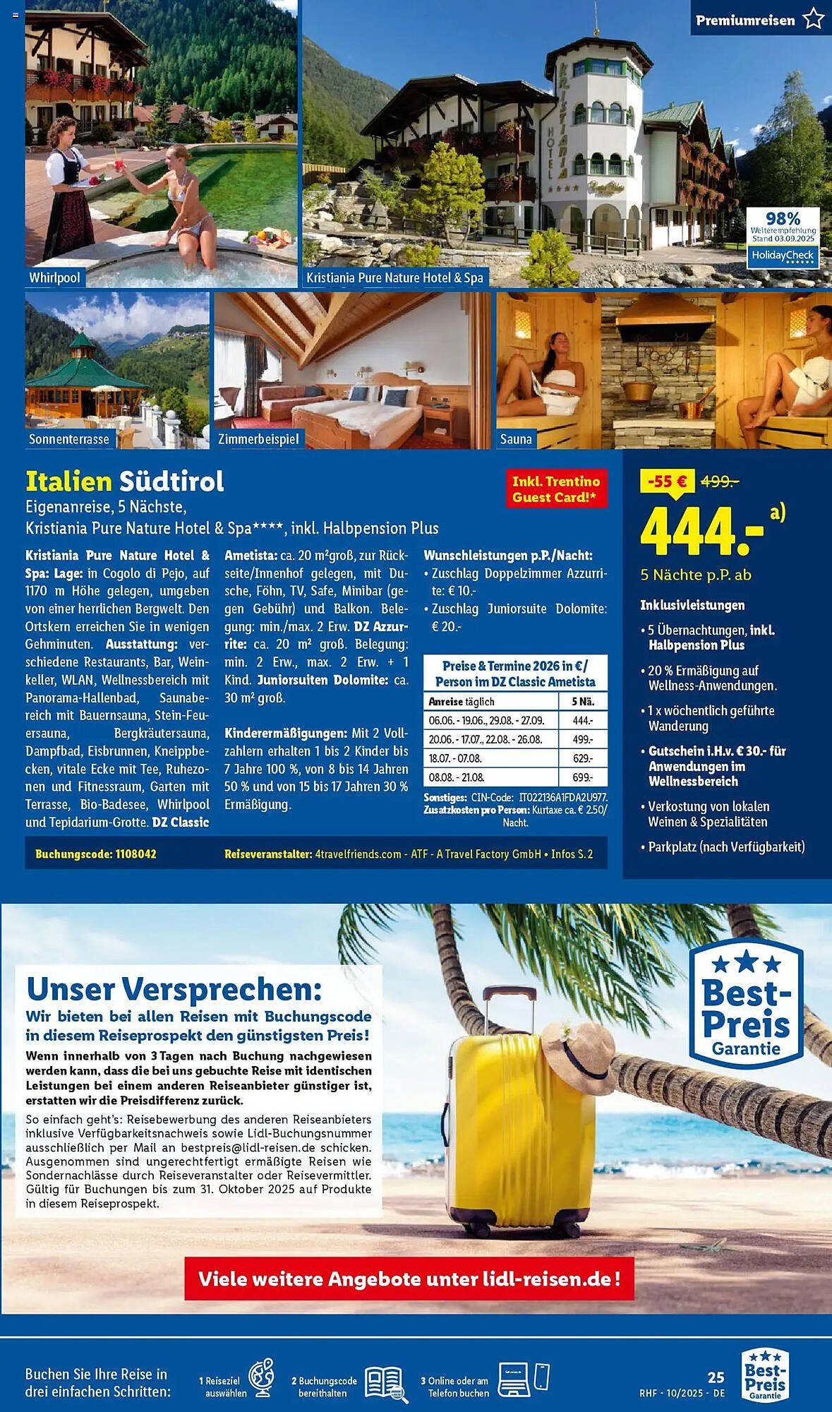 Lidl Reisen Prospekt (2025-09-26 - 2025-10-31) | 25