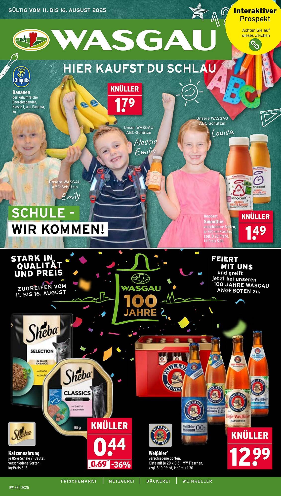 Wasgau Prospekt (2025-08-11 - 2025-08-16) | 1