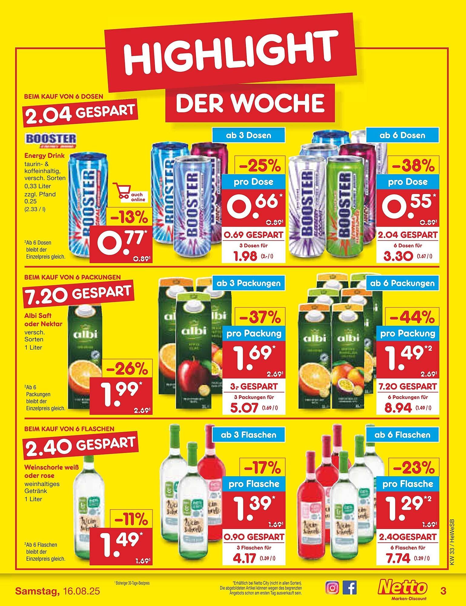 Netto Marken-Discount Prospekt (2025-08-11 - 2025-08-16) | 3
