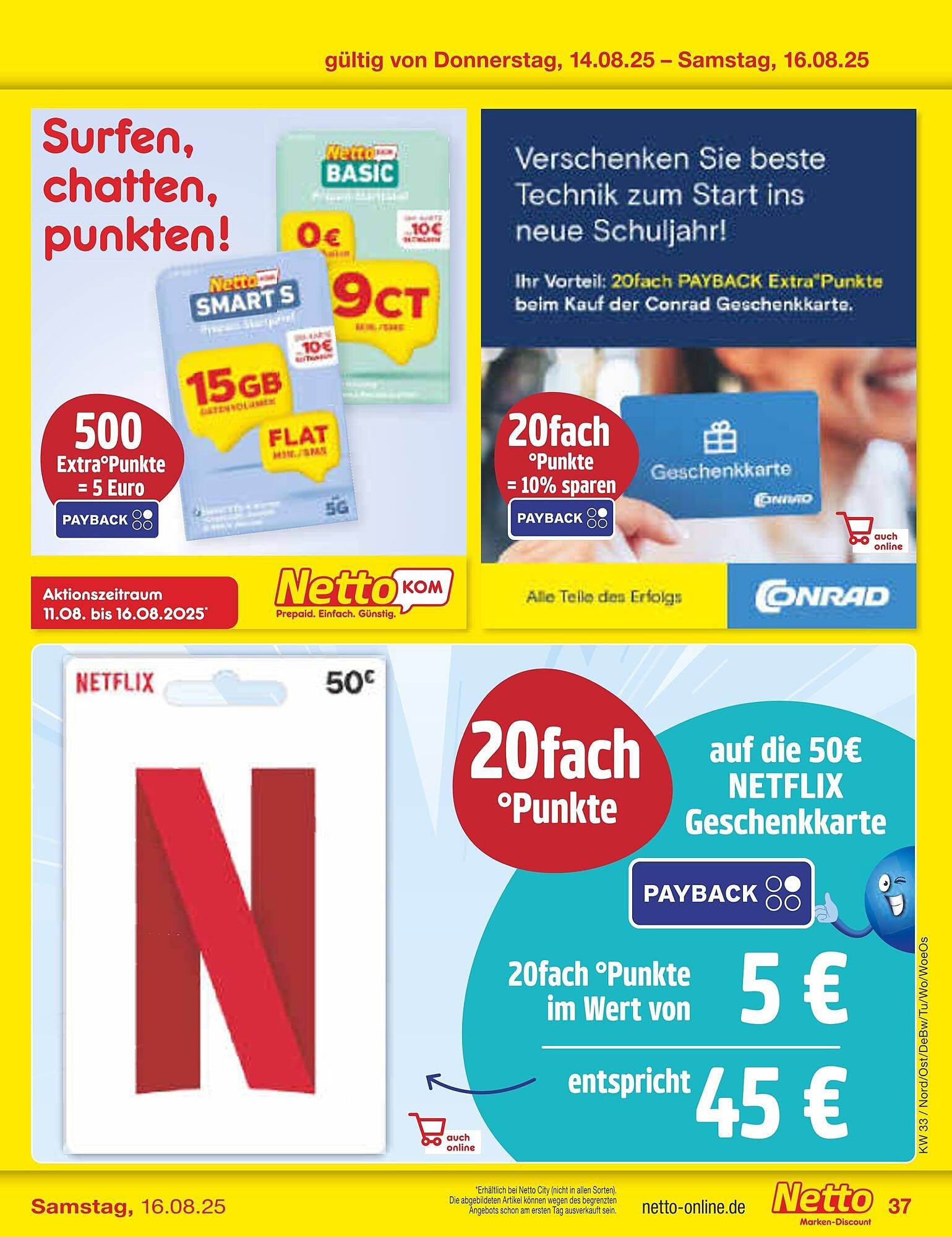 Netto Marken-Discount Prospekt (2025-08-11 - 2025-08-16) | 55