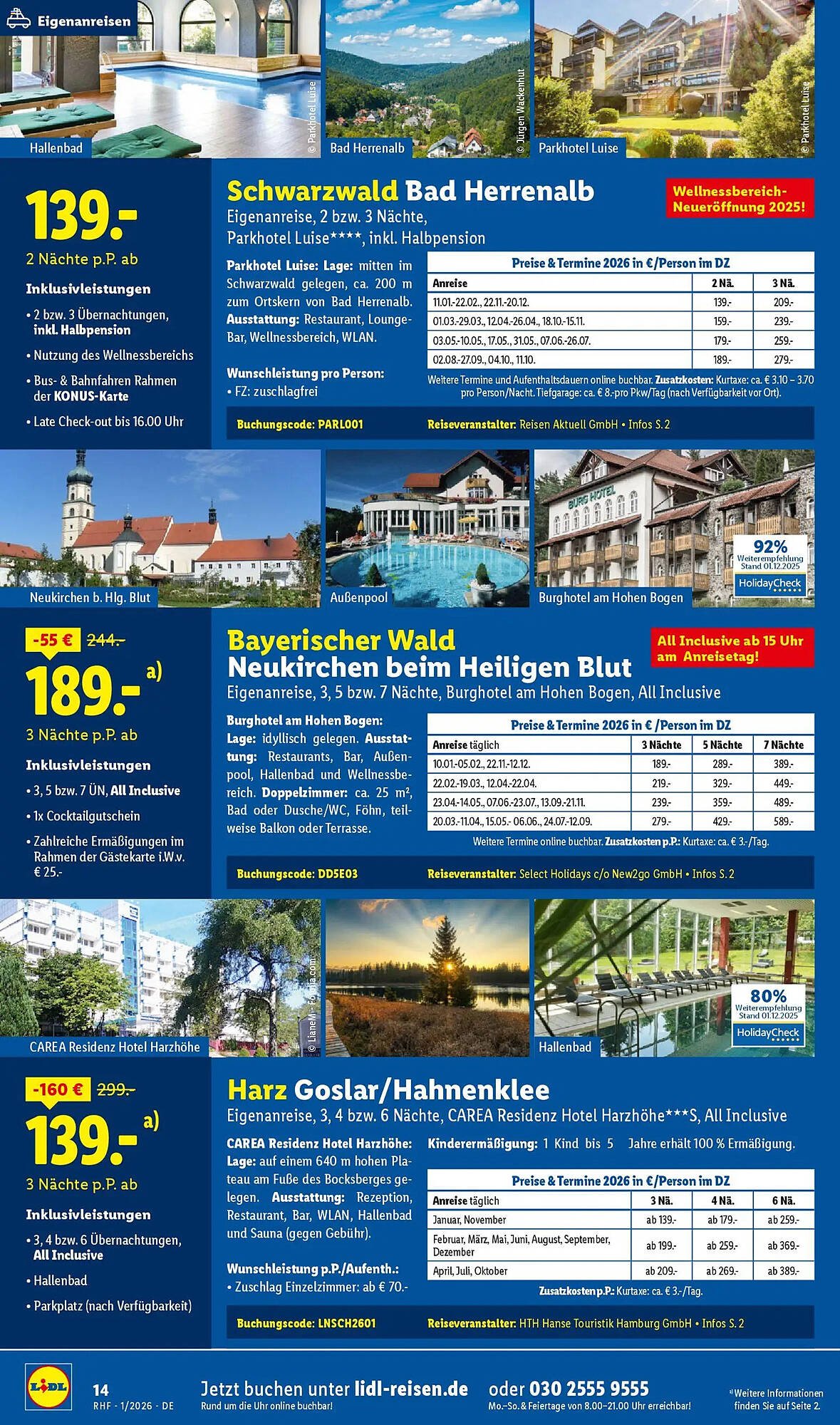 Lidl Reisen Prospekt (2025-12-29 - 2026-01-31)