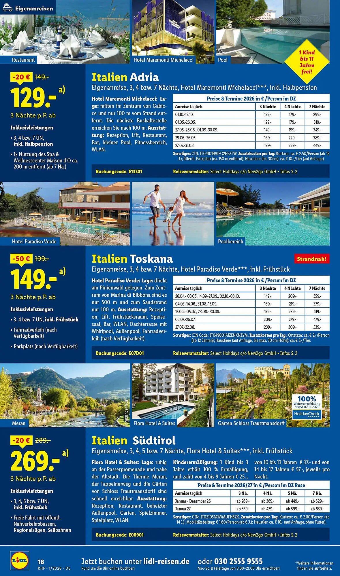 Lidl Reisen Prospekt (2025-12-29 - 2026-01-31)