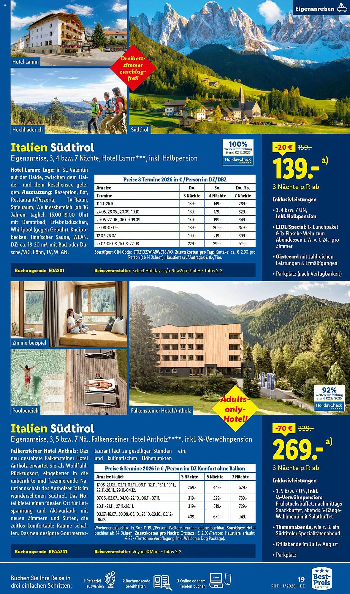 Lidl Reisen Prospekt (2025-12-29 - 2026-01-31)