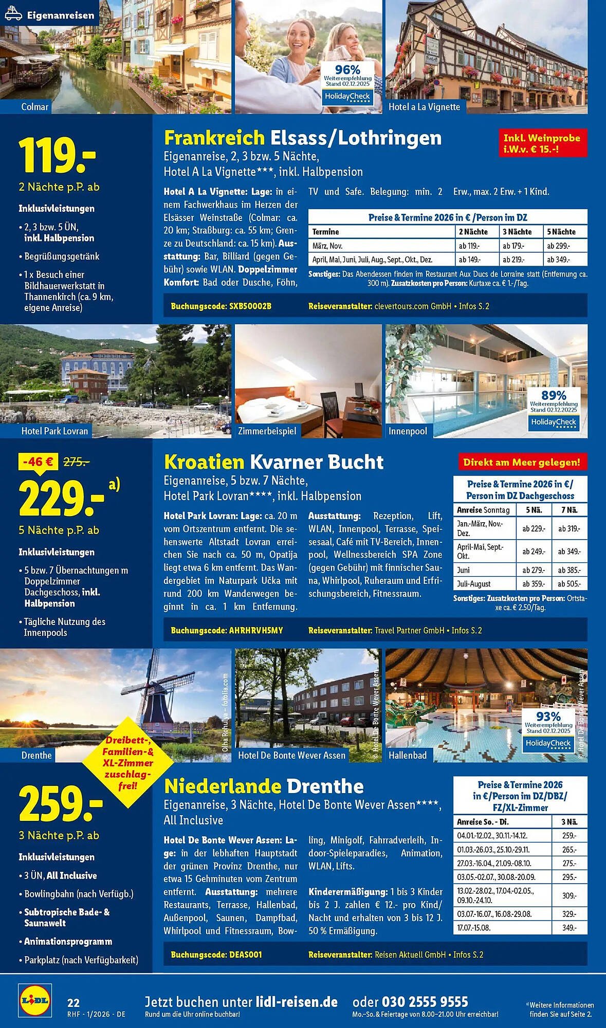 Lidl Reisen Prospekt (2025-12-29 - 2026-01-31)