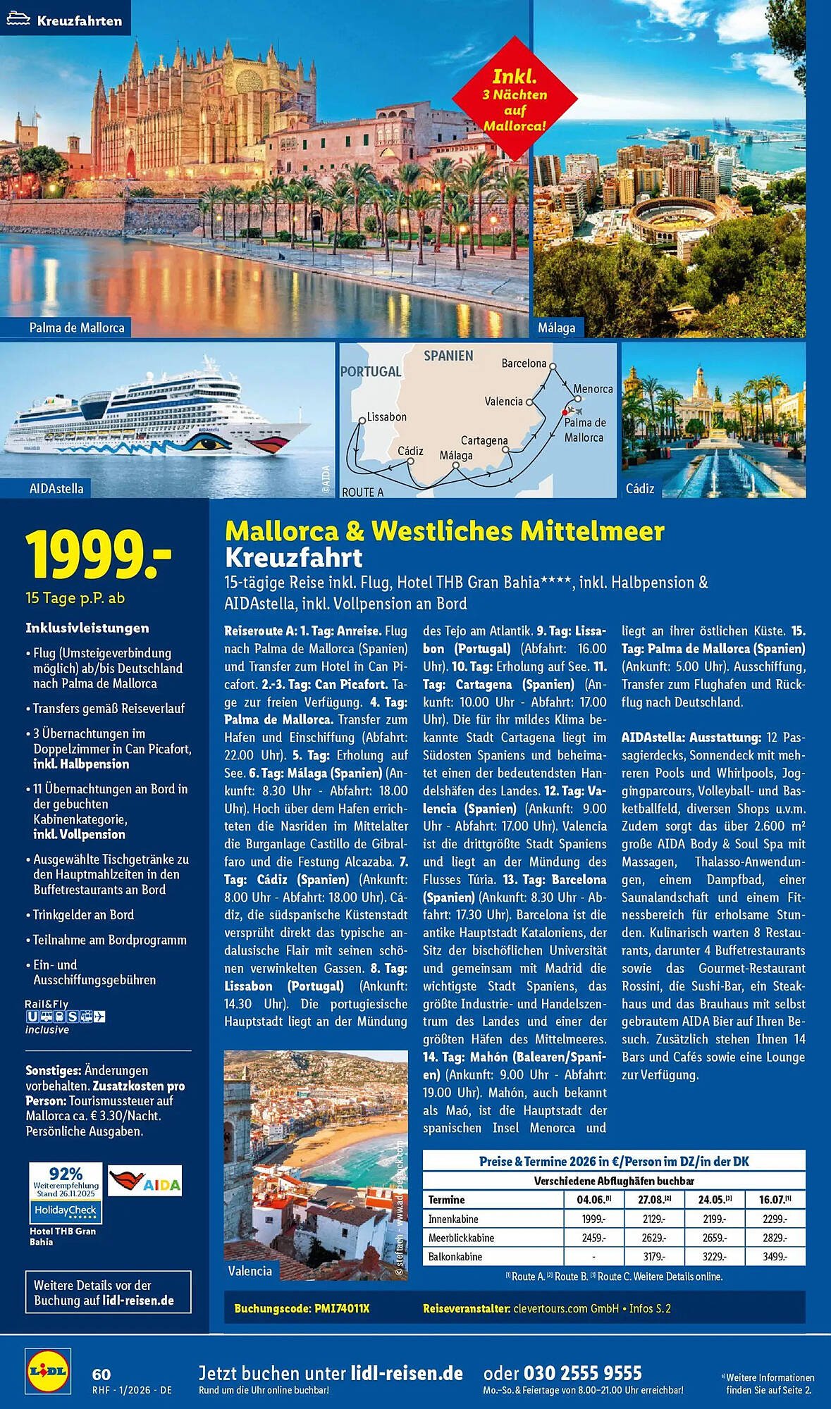 Lidl Reisen Prospekt (2025-12-29 - 2026-01-31)