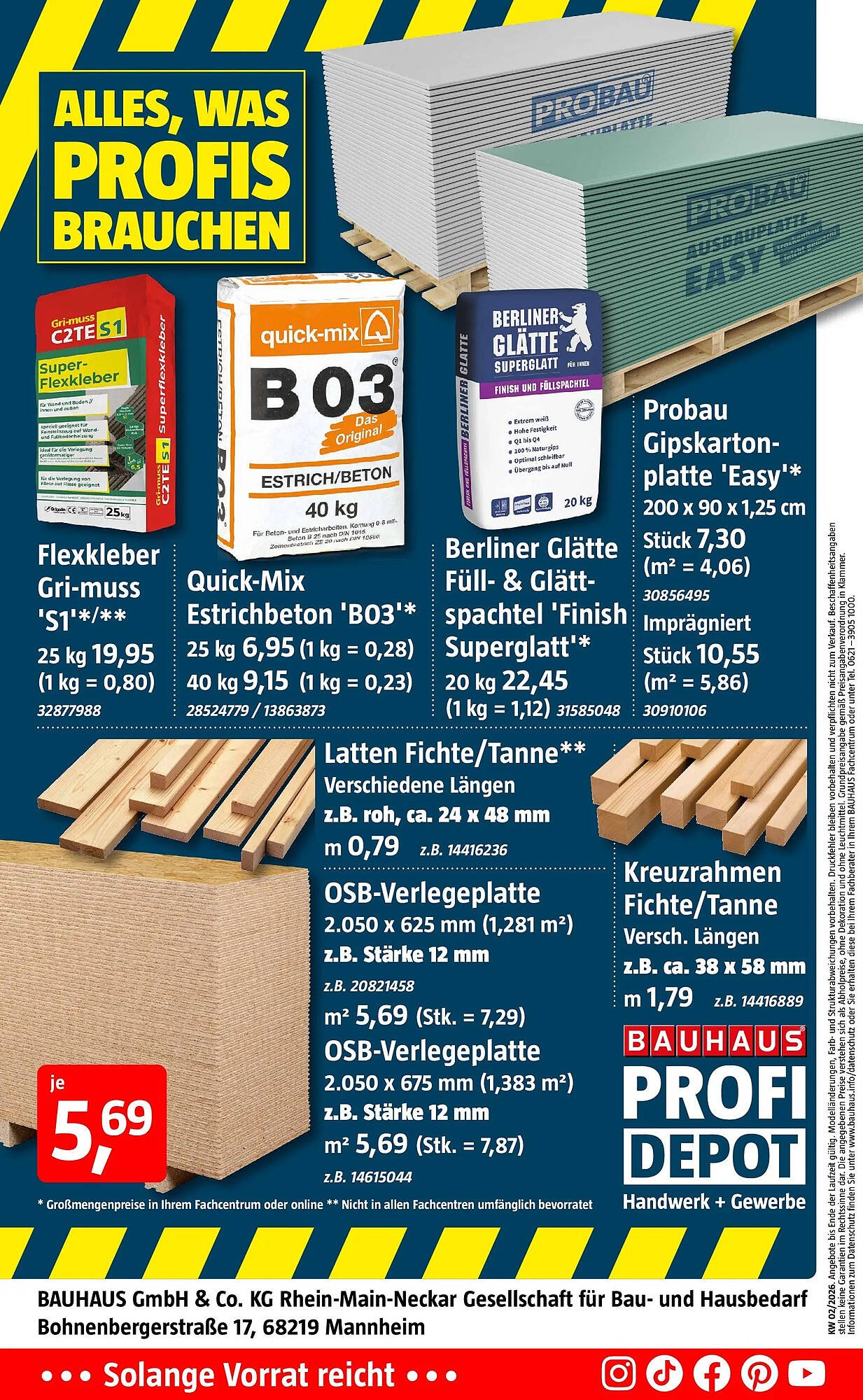 Bauhaus Prospekt (2026-01-02 - 2026-01-18)