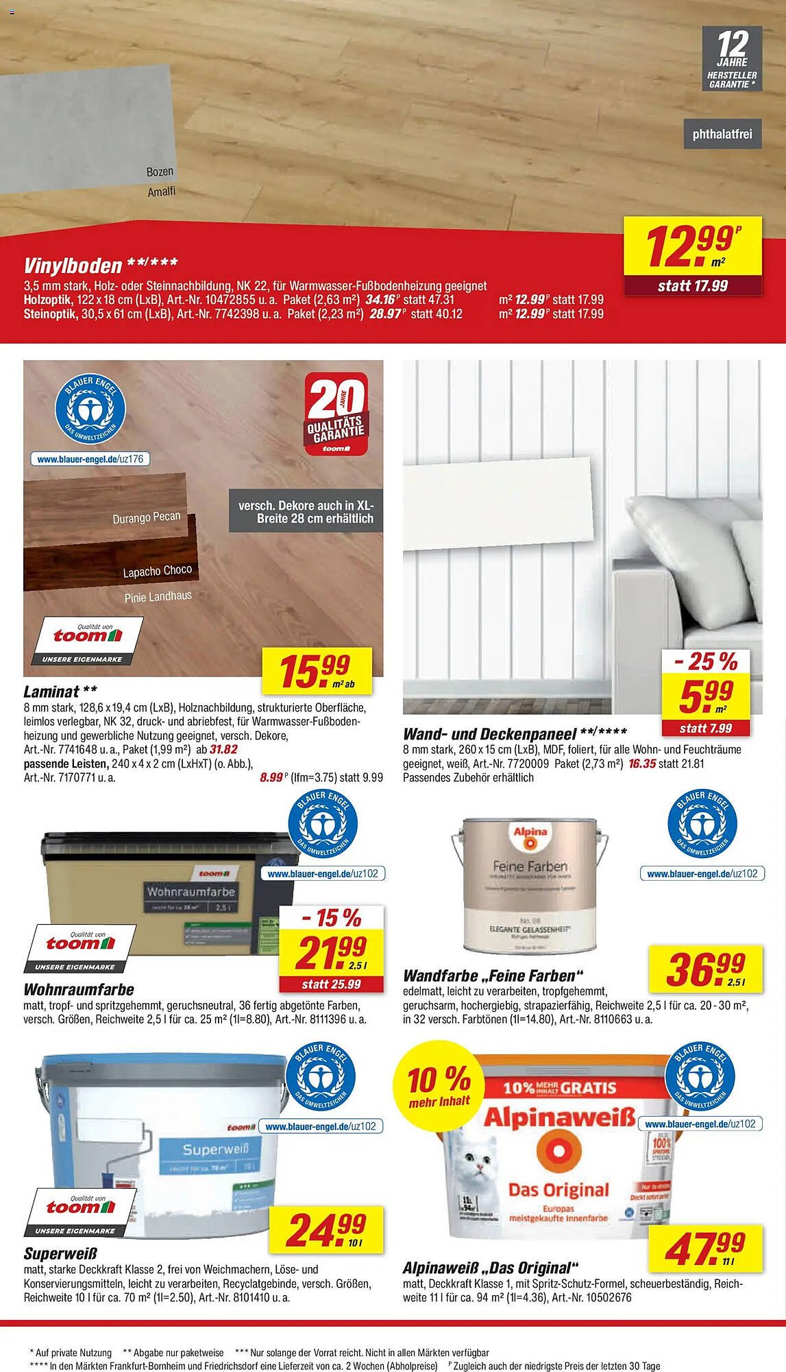 Toom Baumarkt Prospekt