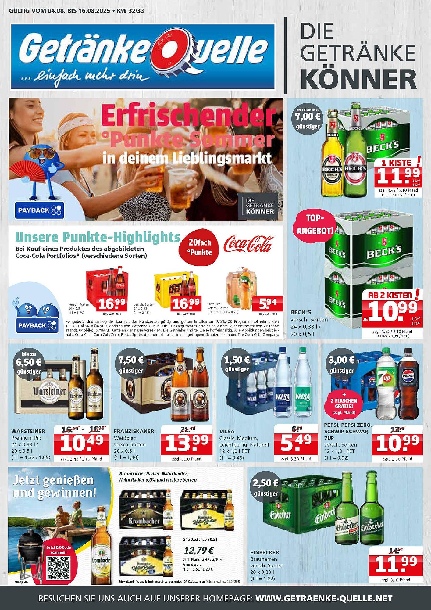 Getränke Quelle Prospekt (2025-08-03 - 2025-08-16) | 1