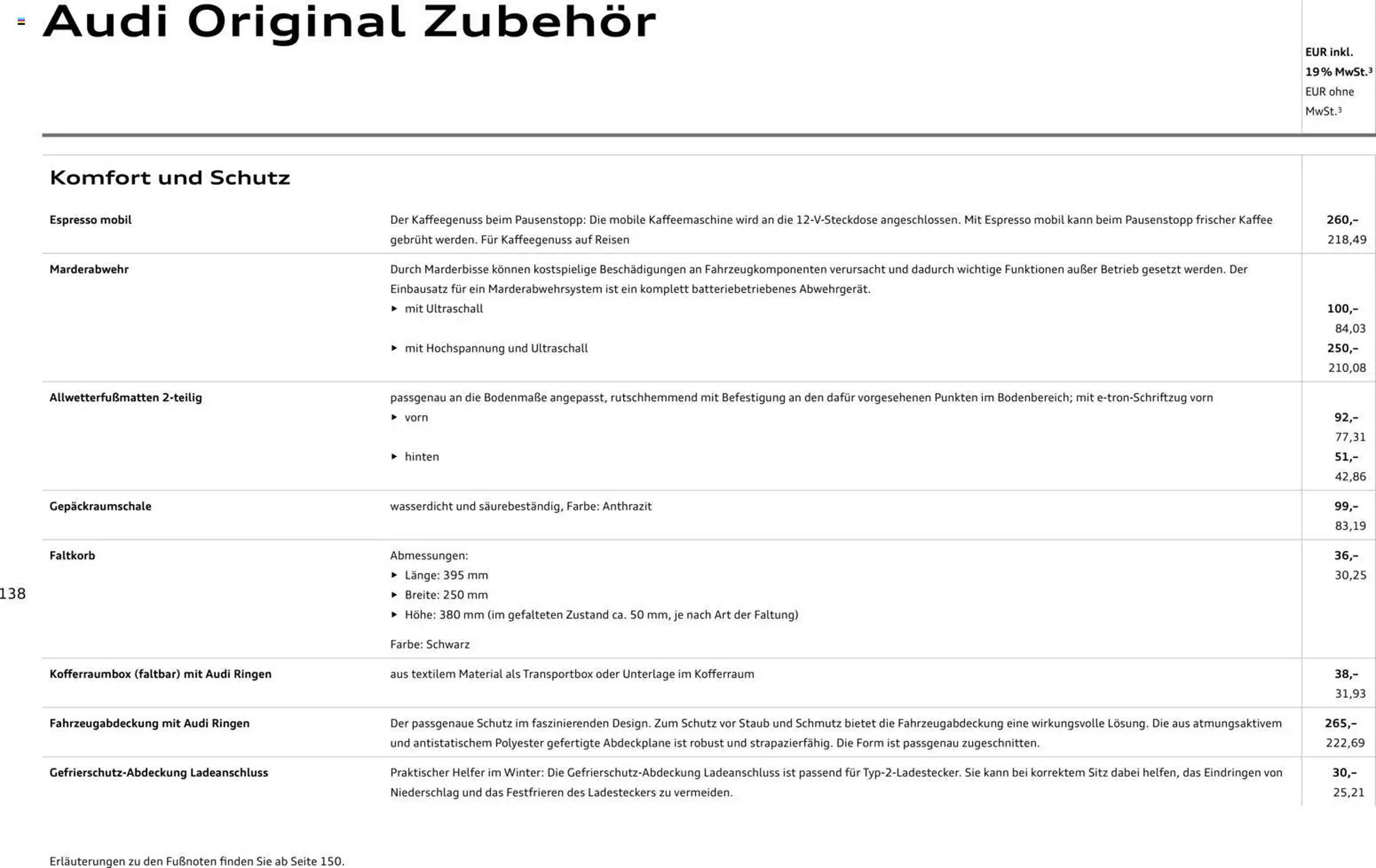 Audi Prospekt (2025-10-28 - 2026-10-28) | 138