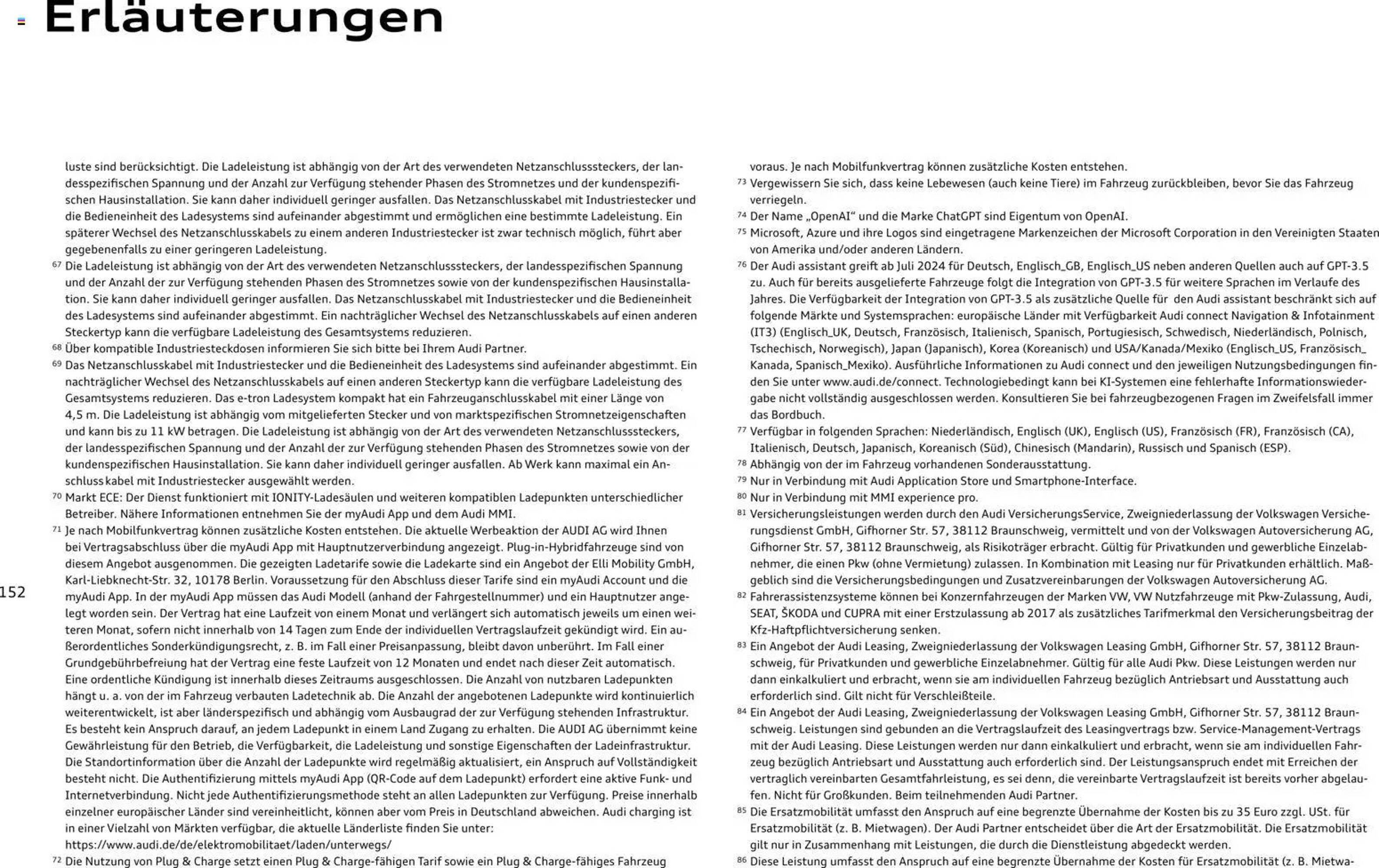 Audi Prospekt (2025-10-28 - 2026-10-28) | 152