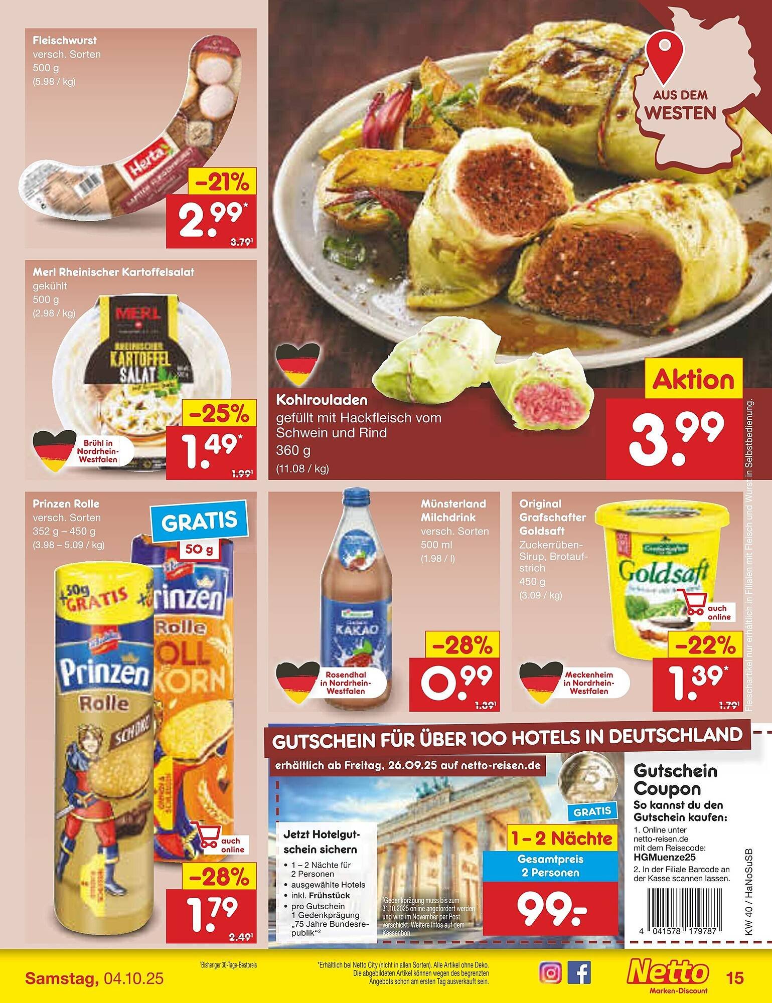 Netto Marken-Discount Prospekt (2025-09-29 - 2025-10-04)