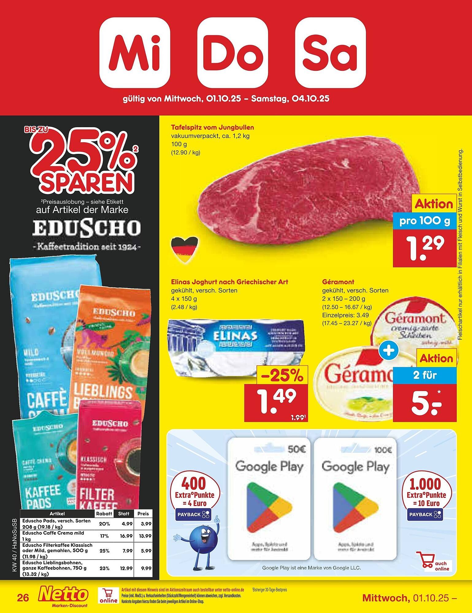 Netto Marken-Discount Prospekt (2025-09-29 - 2025-10-04)