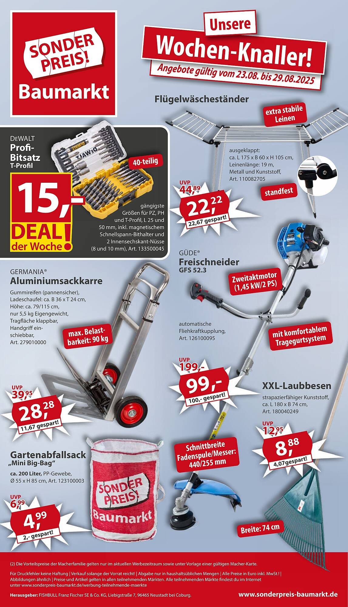 Sonderpreis Baumarkt Prospekt (2025-08-23 - 2025-08-29) | 1