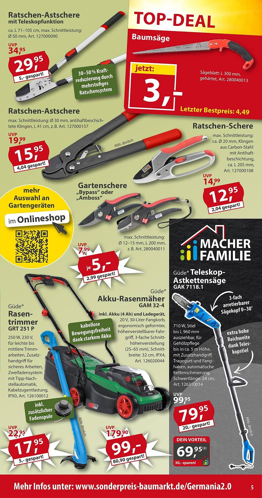 Sonderpreis Baumarkt Prospekt