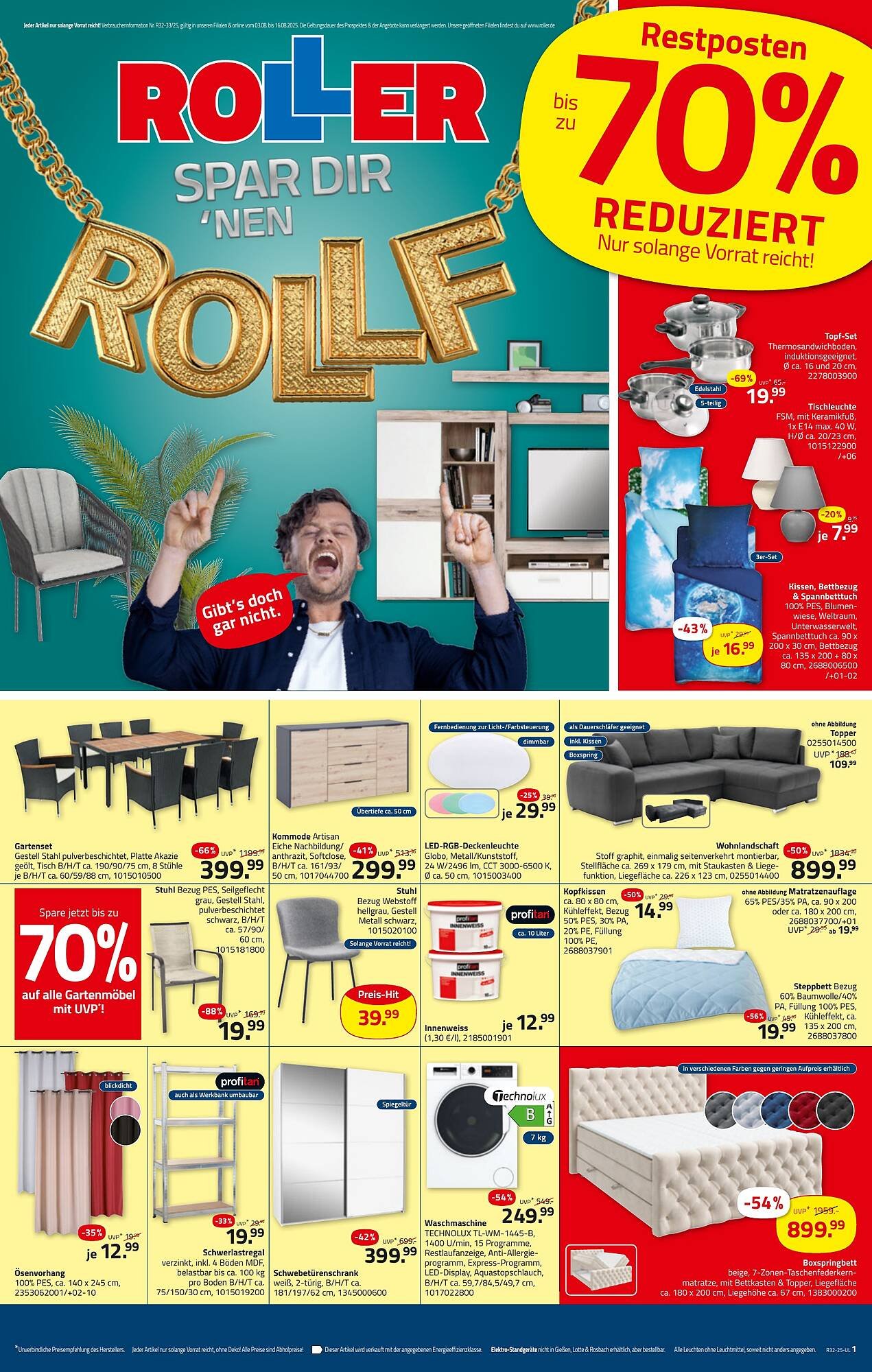 ROLLER Prospekt (2025-08-03 - 2025-08-16) | 1