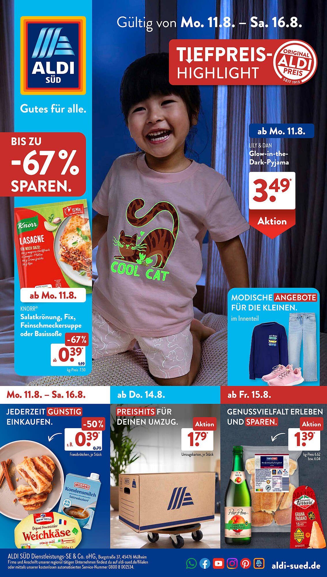 Aldi Süd Prospekt (2025-08-11 - 2025-08-16) | 1