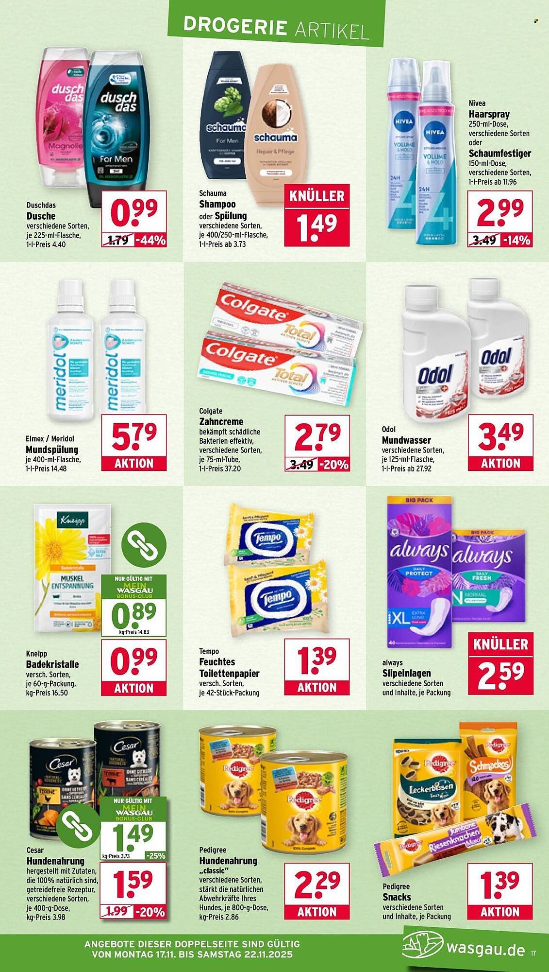 Wasgau Prospekt (2025-11-17 - 2025-11-22)