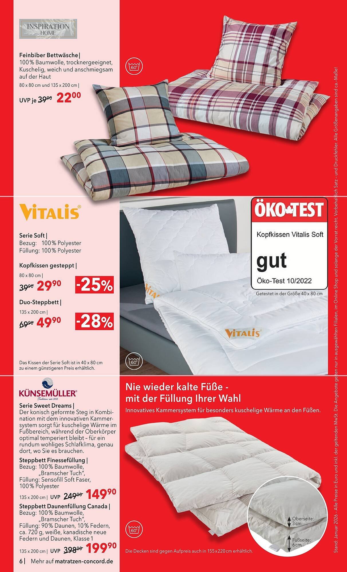 Matratzen Concord Prospekt