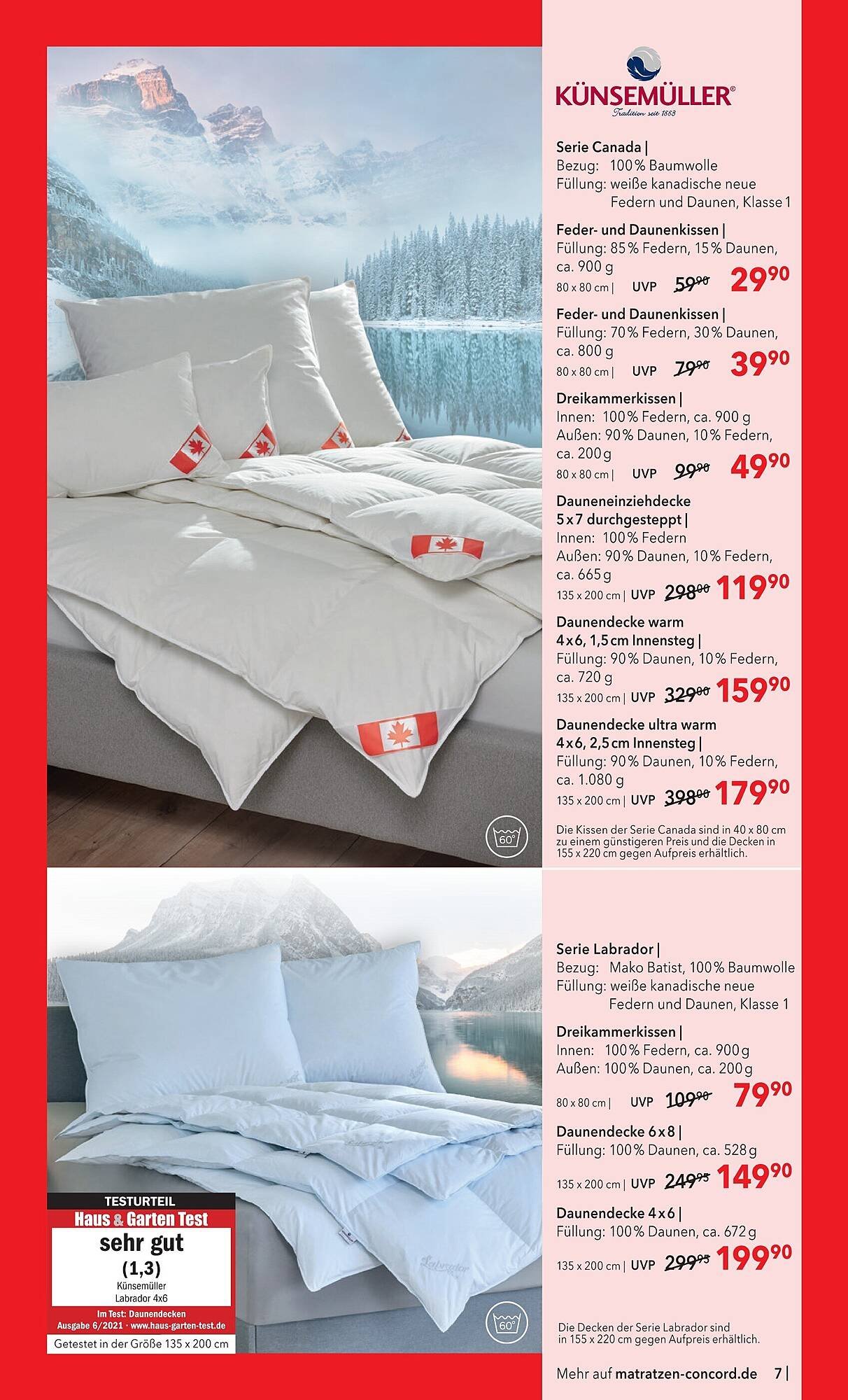 Matratzen Concord Prospekt