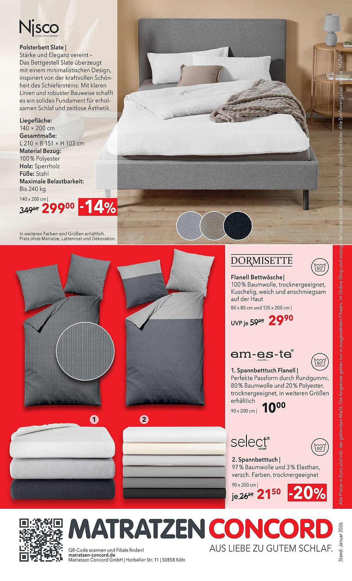 Matratzen Concord Prospekt