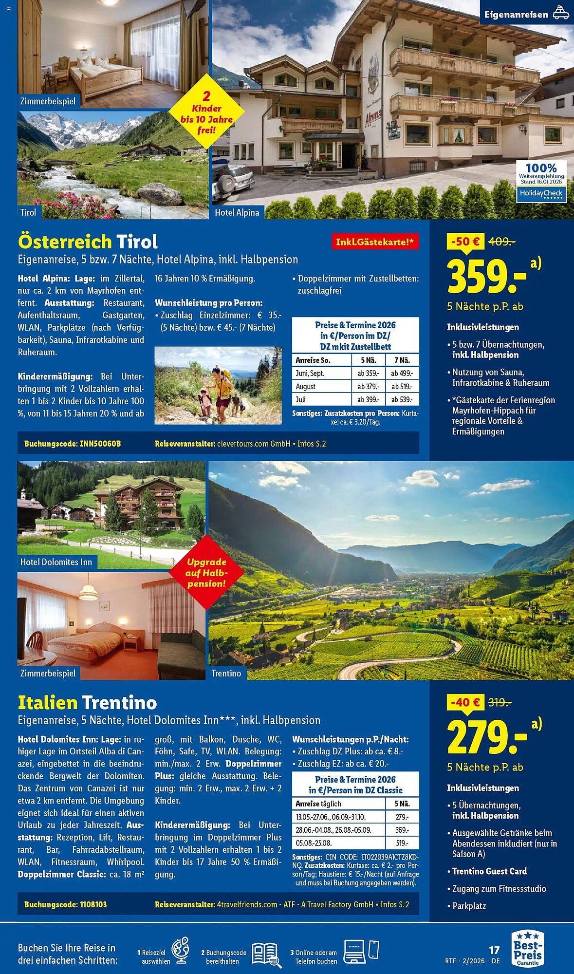 Lidl Reisen Prospekt